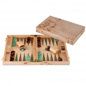 Engelhart Backgammon Medium Ligth Walnoot Engelhart Backgammon Medium Ligth Walnoot