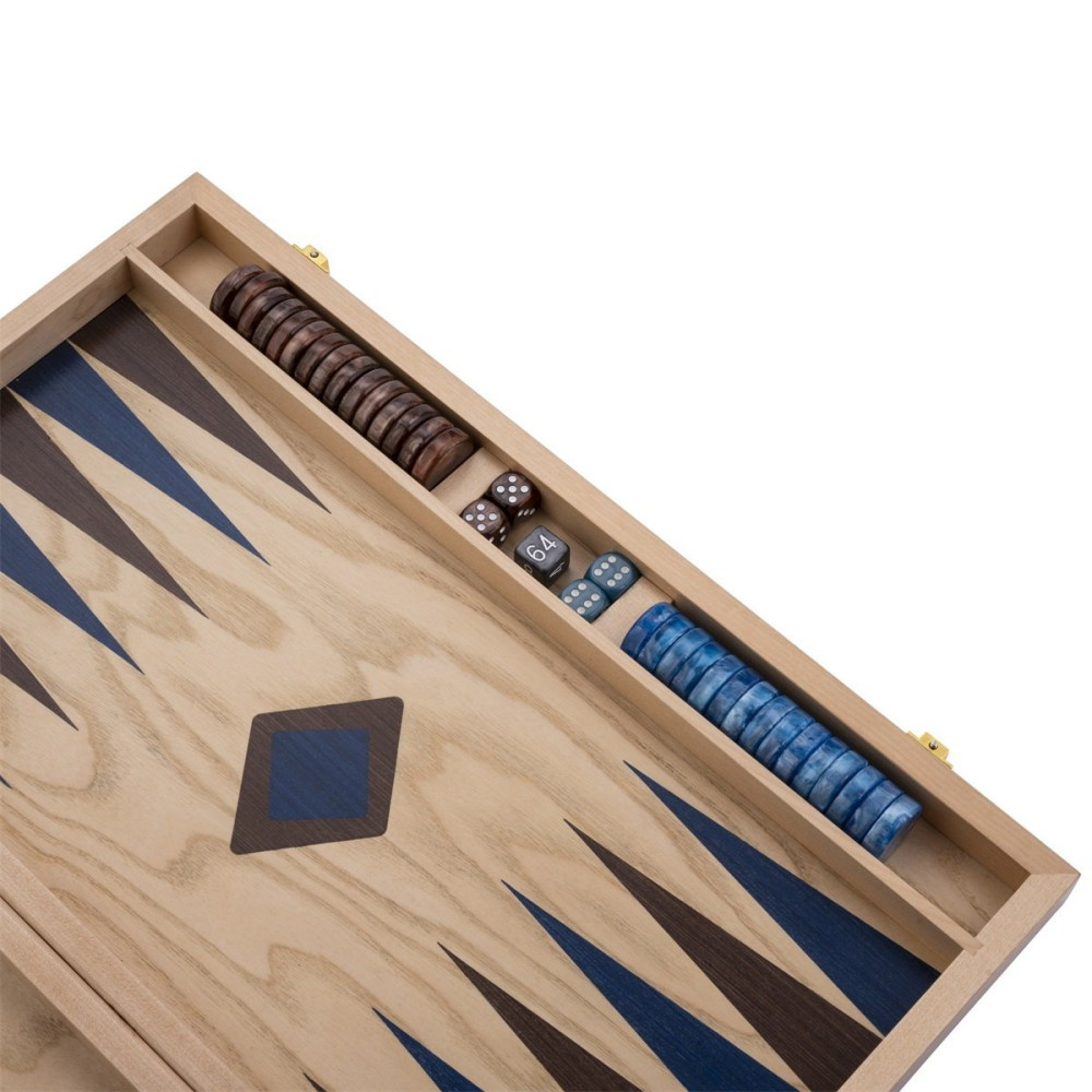 Engelhart Backgammon Medium Blå & Brun