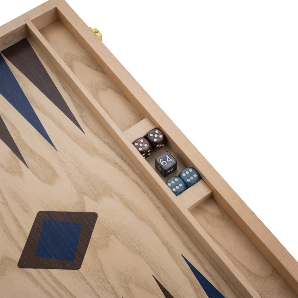 Engelhart Backgammon Medium Blå & Brun