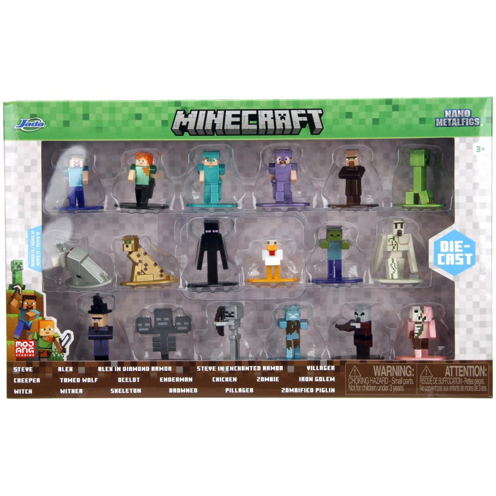 Jada Toys - Minecraft Multipack Nano Metall Figurer