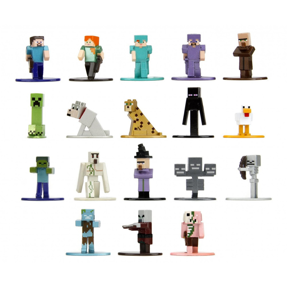 Jada Toys - Minecraft Multipack Nano Metall Figurer