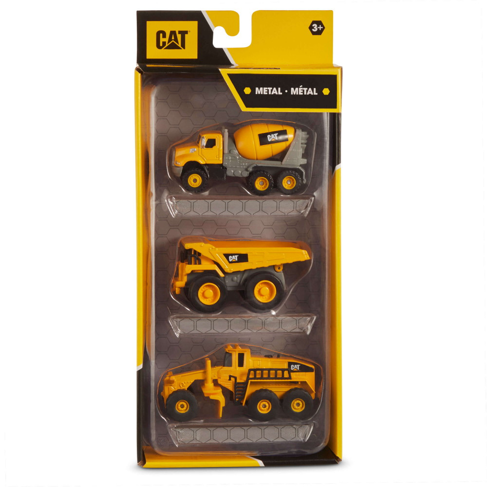 CAT Metal Fordon 3-pack Mixer & Dumper & Grader