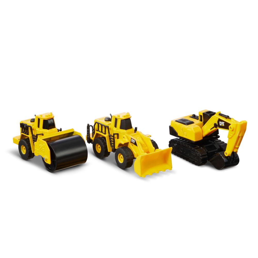 CAT Metal Fordon 3-pack Loader & Excavator & Roller