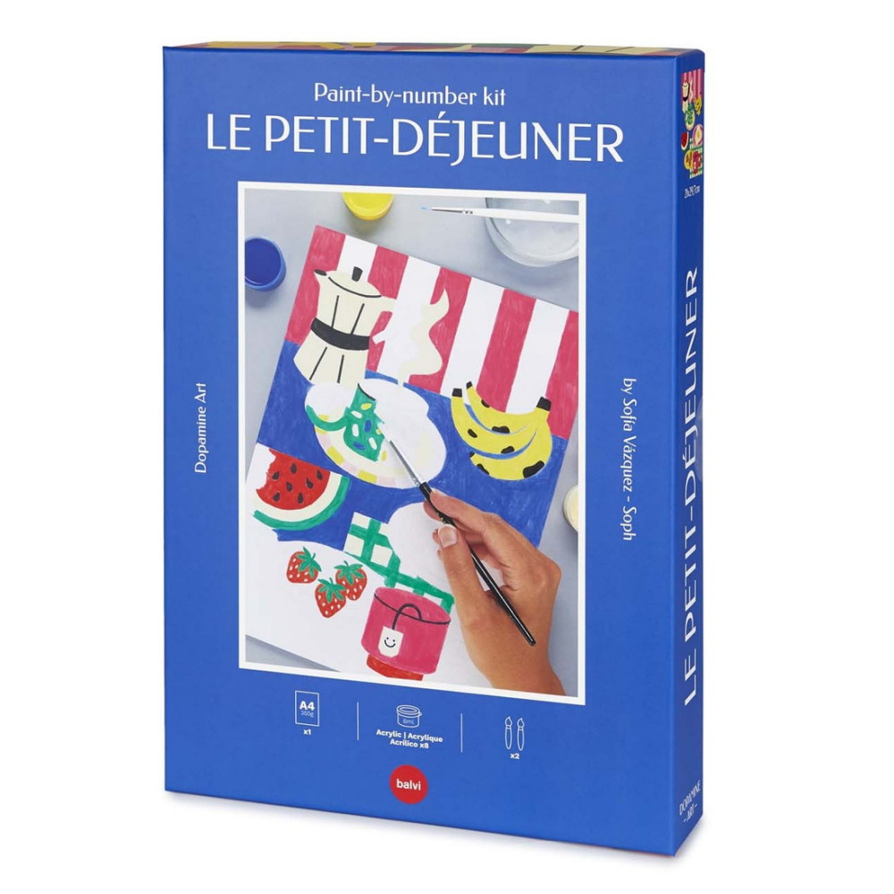 Målarkit Paint-by-number - Le Petit-Dejeuner