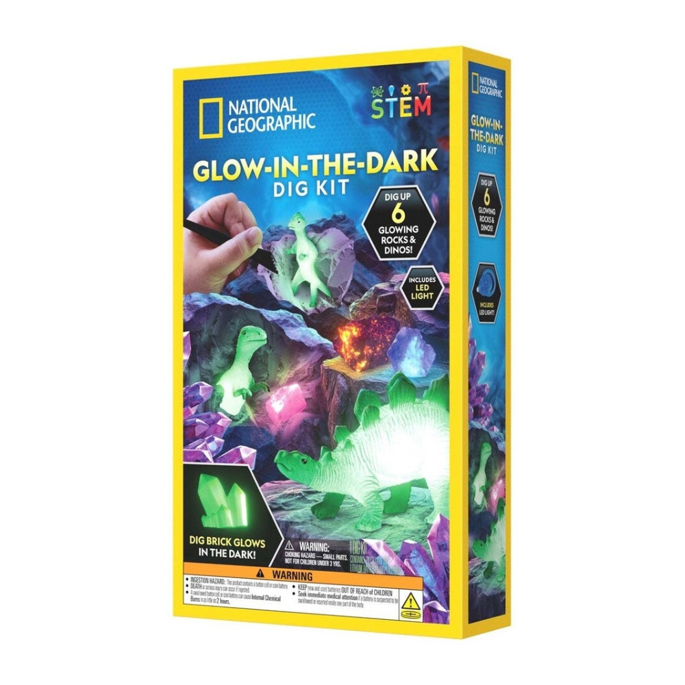 National Geographic Grävkit Glow In The Dark