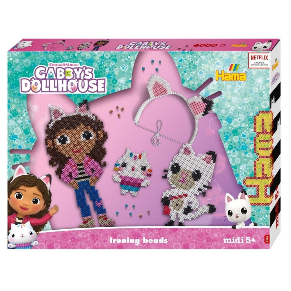 Gabby's Dollhouse - Pärlplatta och 4000 pärlor