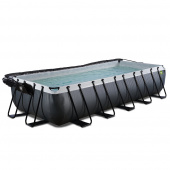 EXIT Black Leather Pool 540cm med sandfilterpump och tak EXIT Black Leather Pool 540cm med sandfilterpump och tak