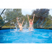 EXIT Black Leather pool ø360cm med sandfilterpump och tak EXIT Black Leather pool ø360cm med sandfilterpump och tak