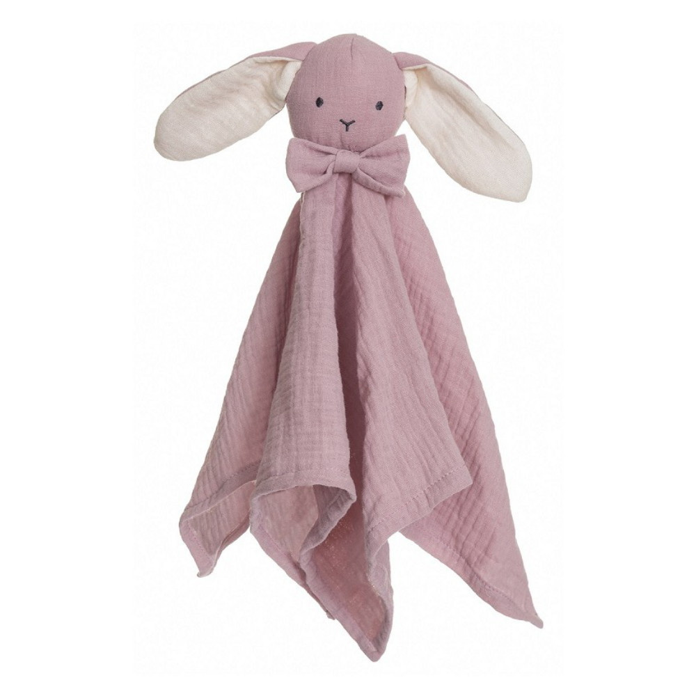 Teddykompaniet - Diinglisar, Snuttefilt, Kanin, Muslin rosa