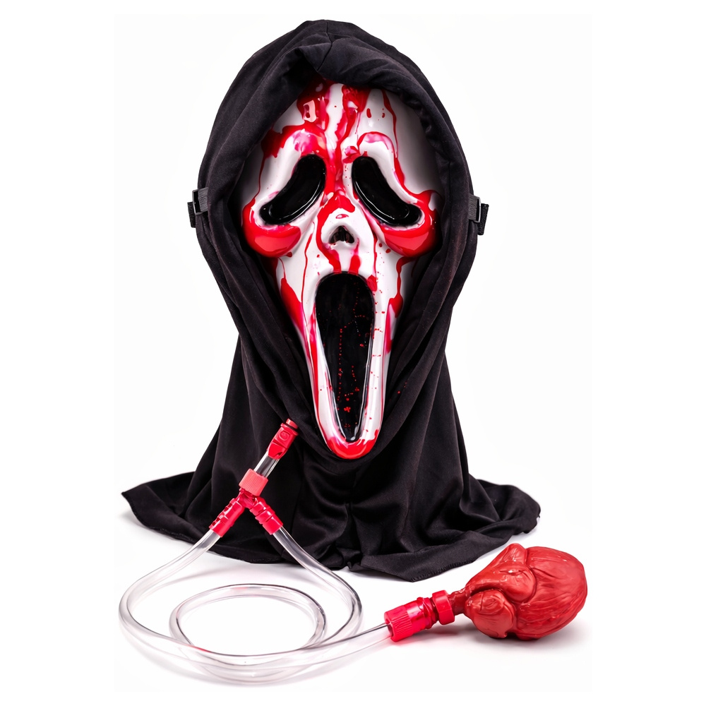 Blödande Ghost Mask Face
