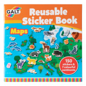 Återanvändbar klistermärkebok - Kartor Återanvändbar klistermärkebok - Kartor