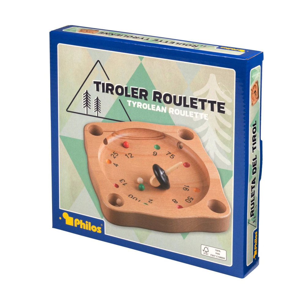 Tiroler Roulette i heveaträ