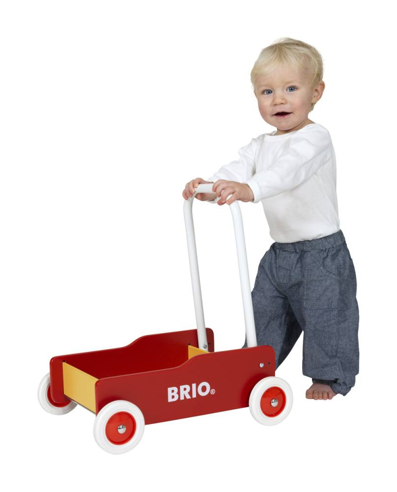 Brio - Lära Gå Vagn Röd