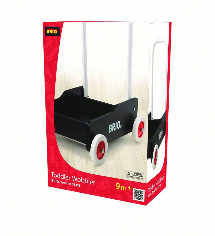 Brio - Lära Gå Vagn Svart