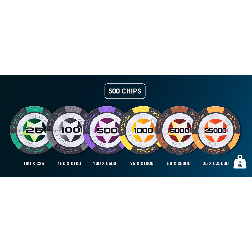 Pokerset Silver Star High Stakes 500