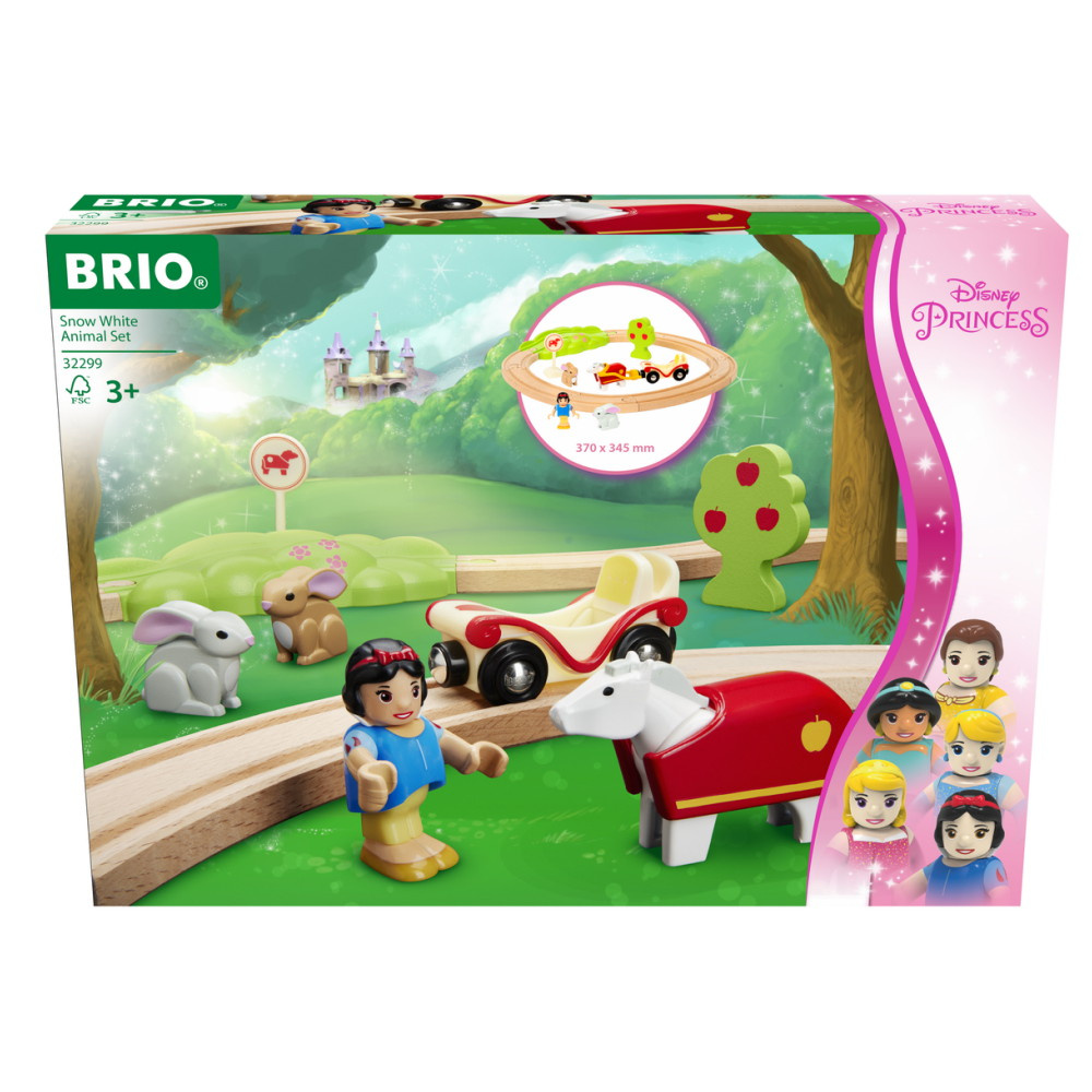 Brio Tågset - Disneyprinsessor - Snövit Djurset