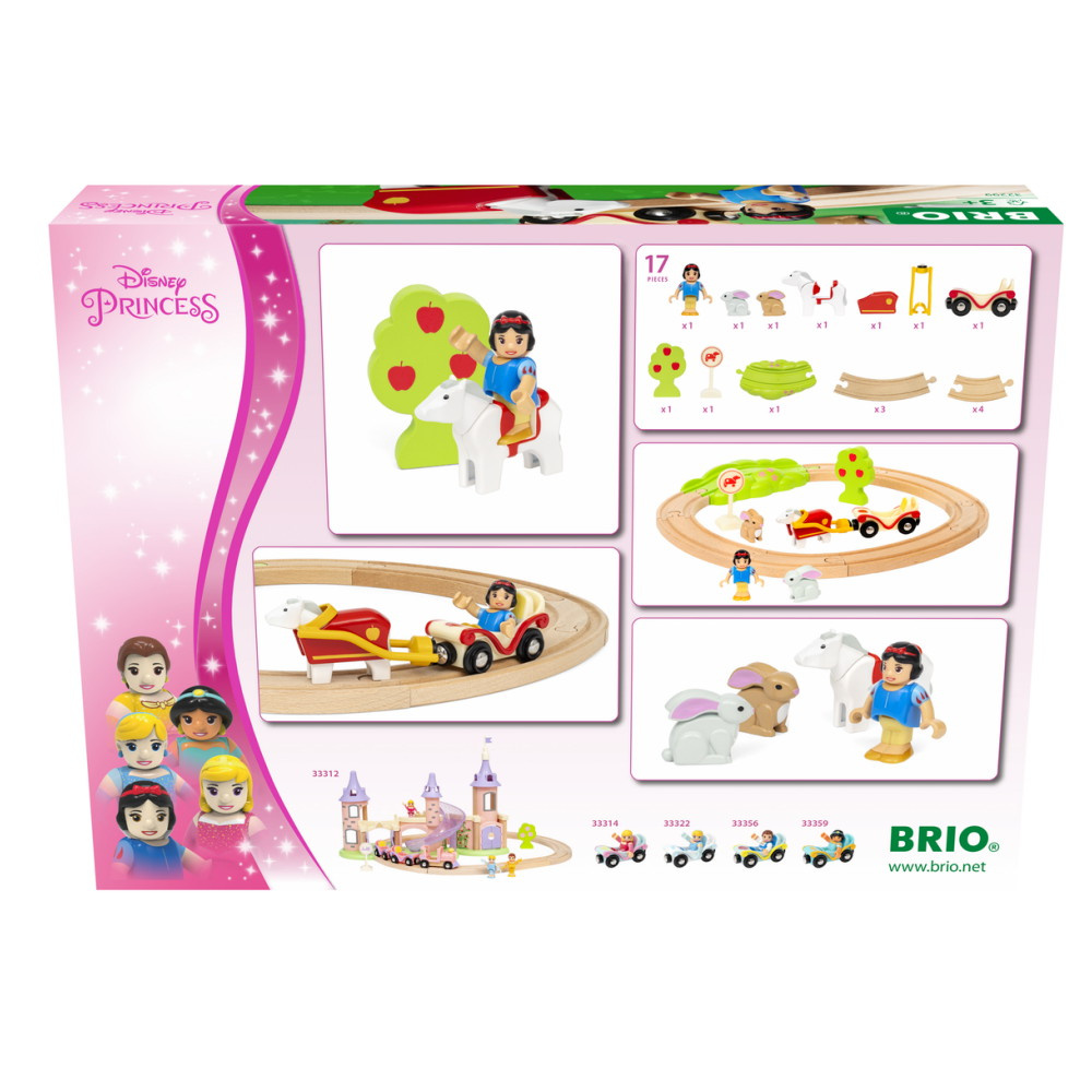 Brio Tågset - Disneyprinsessor - Snövit Djurset