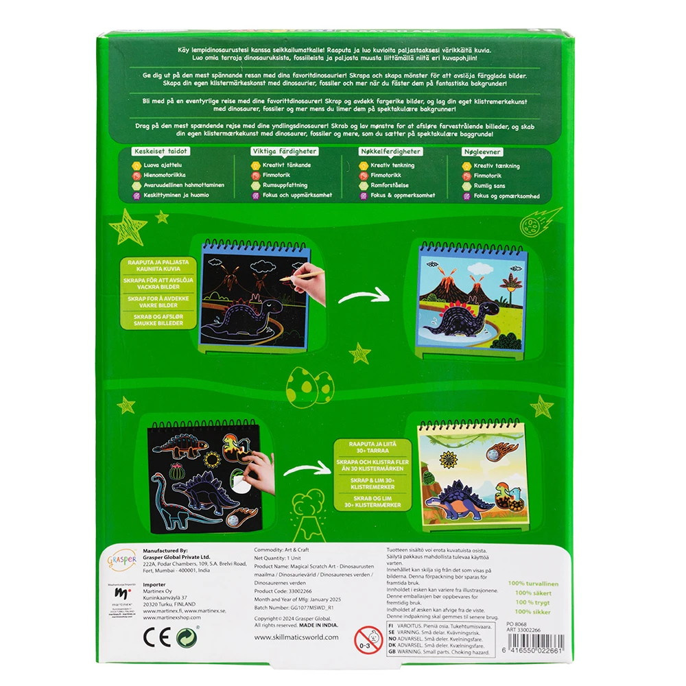 Magical Scratch Art - Dinosaurier