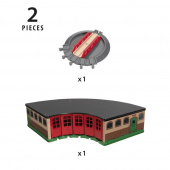 Brio Trätåg - Stort Lokstall Brio Trätåg - Stort Lokstall