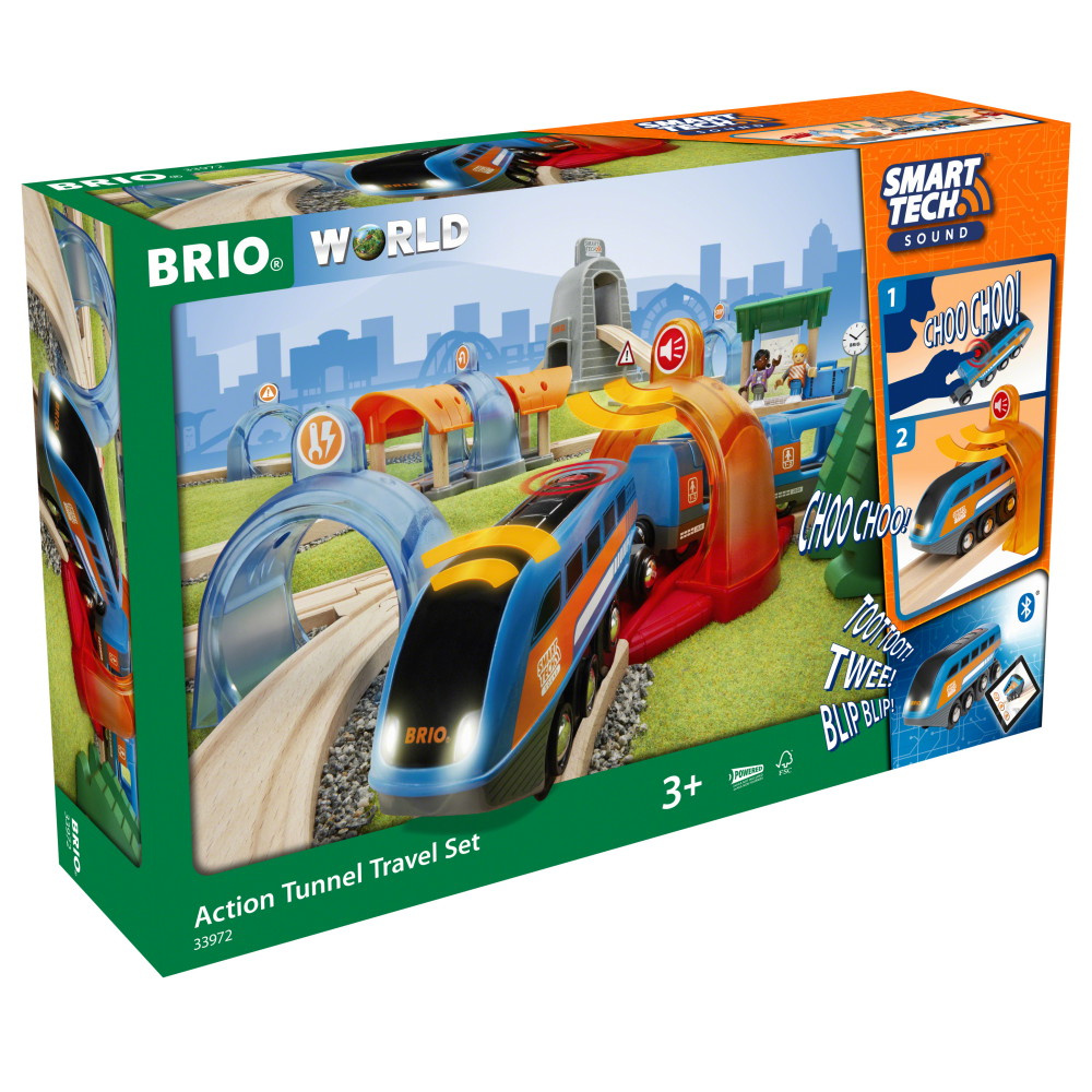 Brio Tågset - Smart Tech Sound Action Tunnel Travel Set