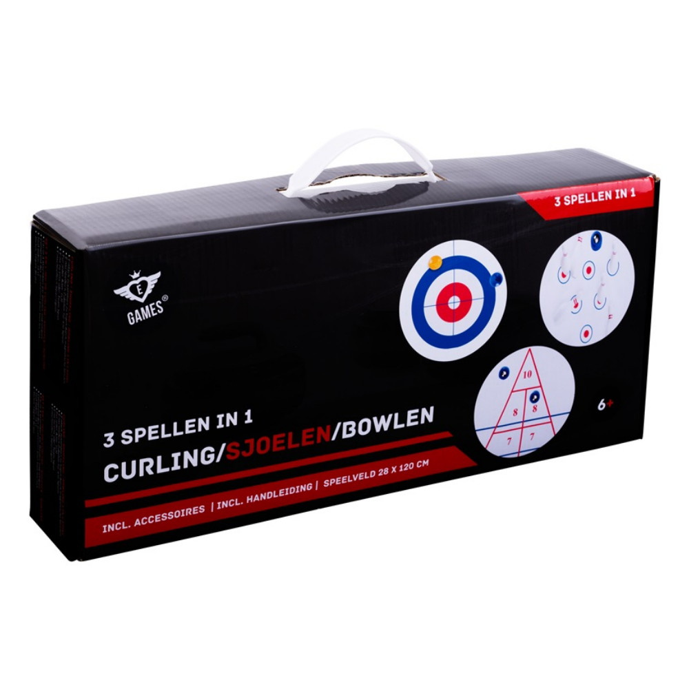 Curling - Shuffle - Bowling - 3 spel i 1