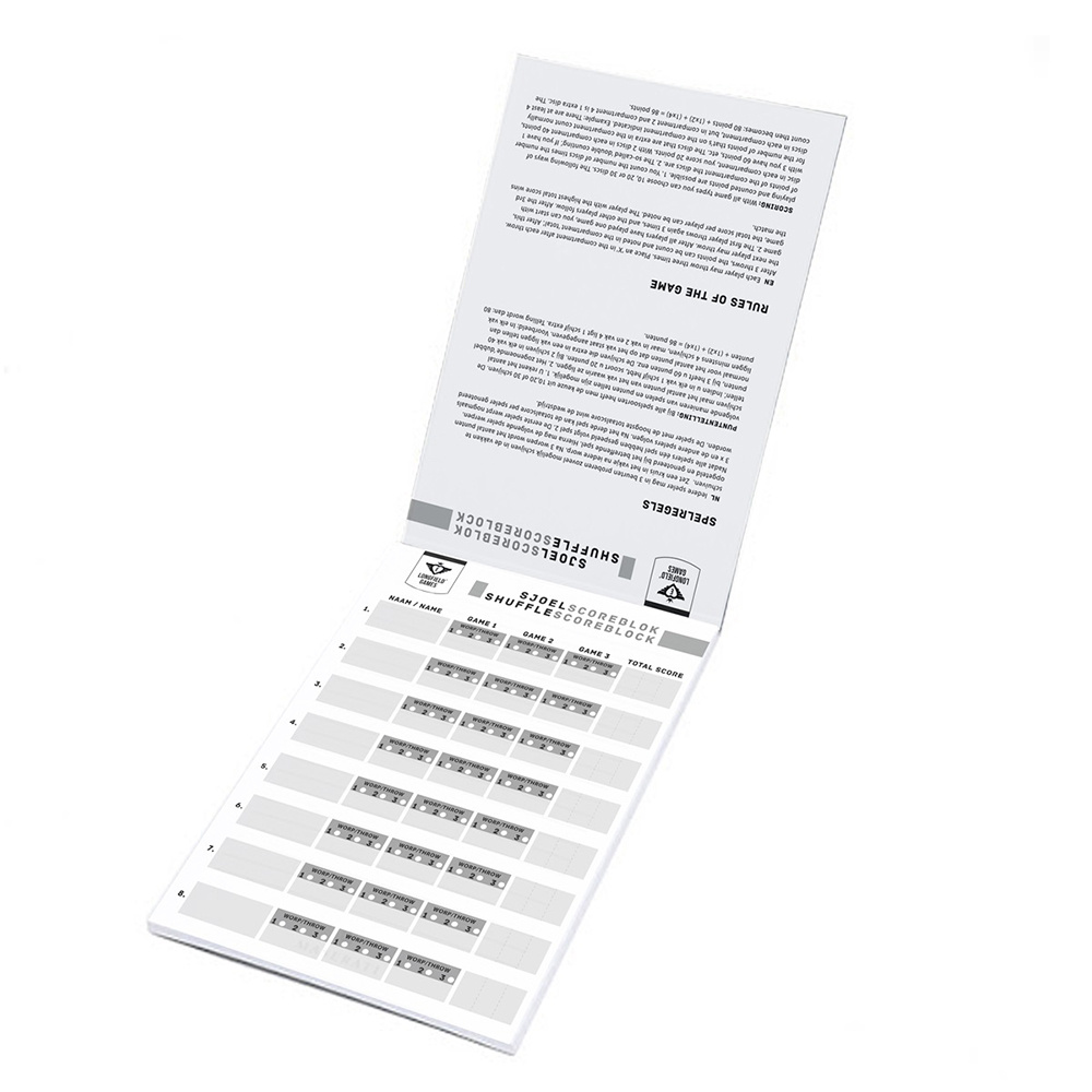 Shuffleboard - poängblock