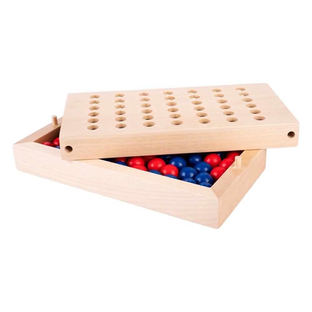 Wooden Connect 4 Resespel