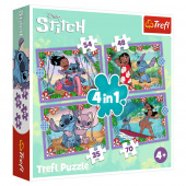 Trefl 4 in 1 Pussel Disney Stitch 35, 48, 54, 70 Bitar Trefl 4 in 1 Pussel Disney Stitch 35, 48, 54, 70 Bitar