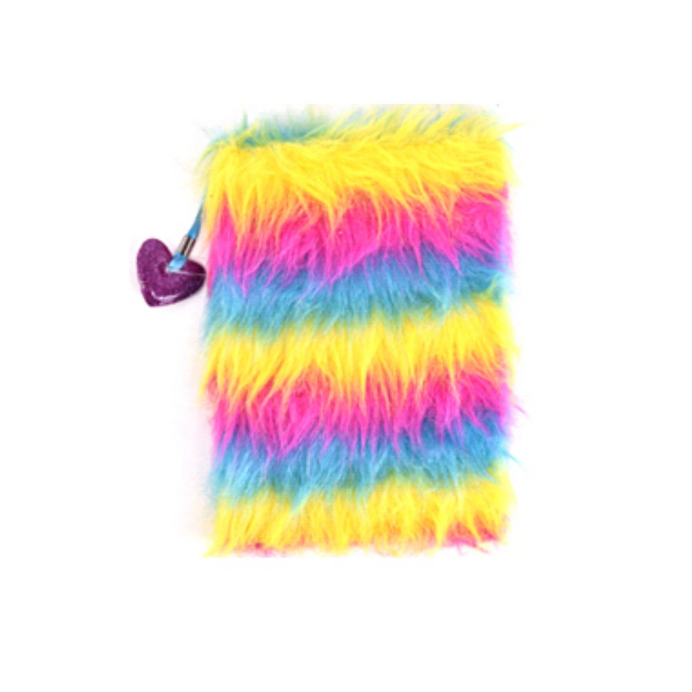 Anteckningsbok Fluffig Regnbåge