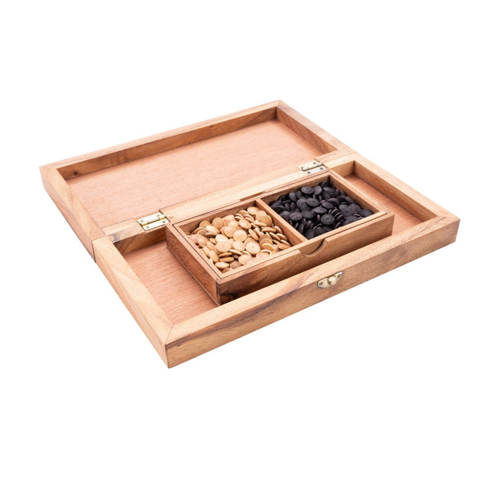 Go Game Set Med Träpjäser