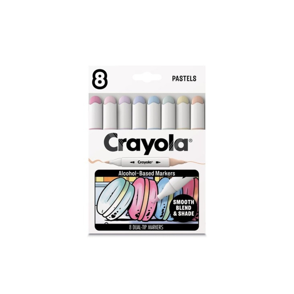 Crayola Art Markers 8st - Pastell