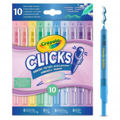 Crayola Clicks Tuschpennor Pastell 10 st Crayola Clicks Tuschpennor Pastell 10 st