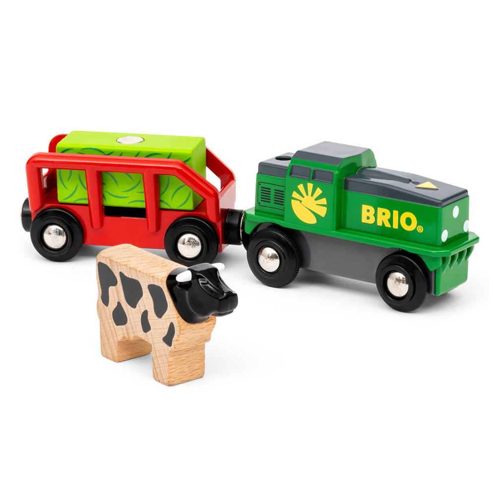 Brio Trätåg - Batteridrivet Bondgårdståg