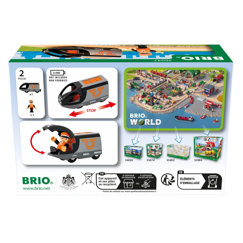 Brio Trätåg - Batteridrivet Passagerartåg