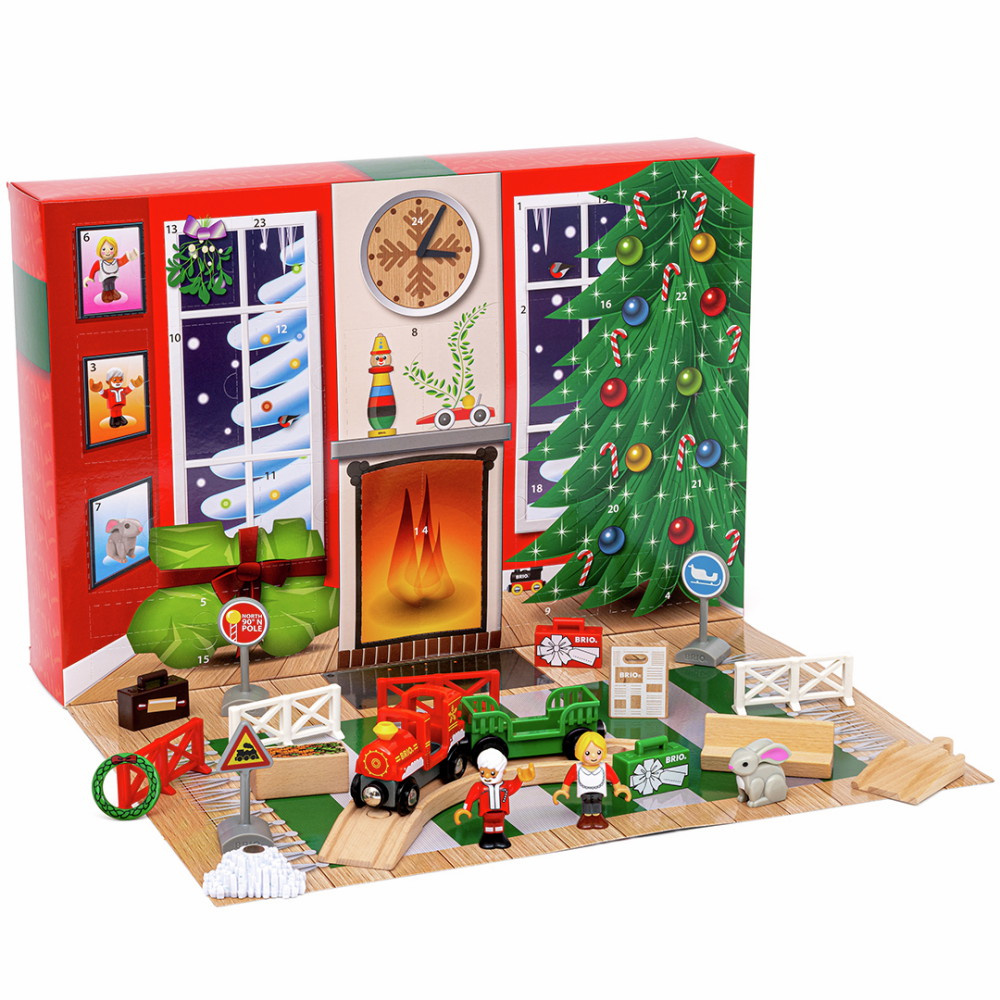 BRIO Adventskalender med tågtillbehör