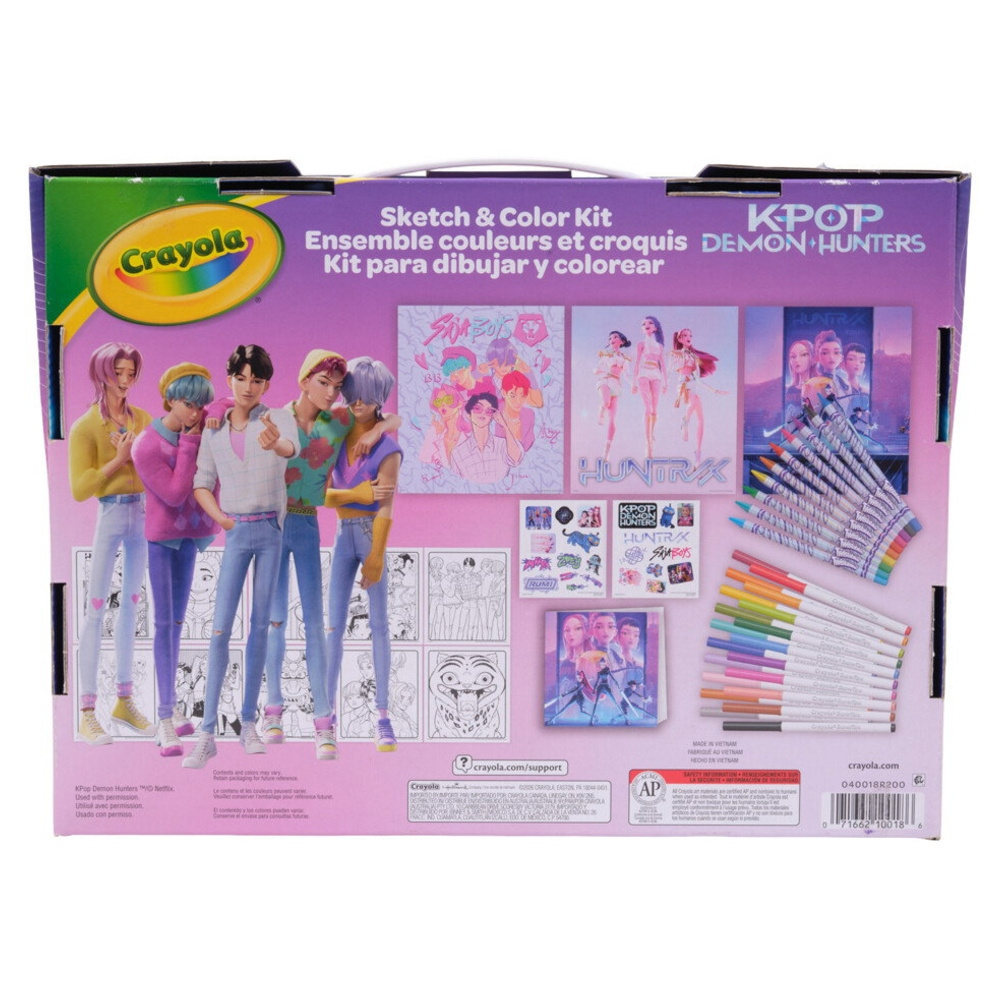 K-pop Demon Hunters Crayola Skiss och färglåda 