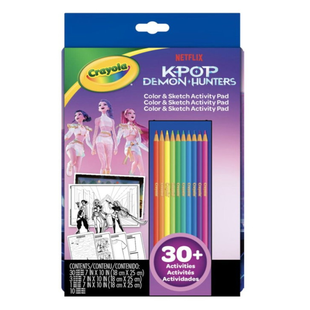 K-pop Demon Hunters Crayola Målarbok 