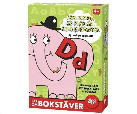 Fem myror är fler än fyra elefanter - Bokstäver