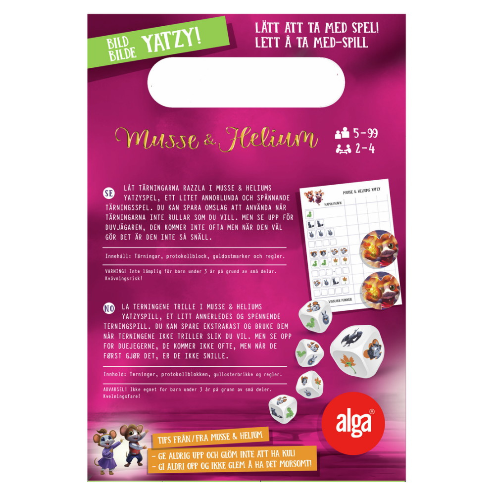 Musse & Helium Bild-Yatzy