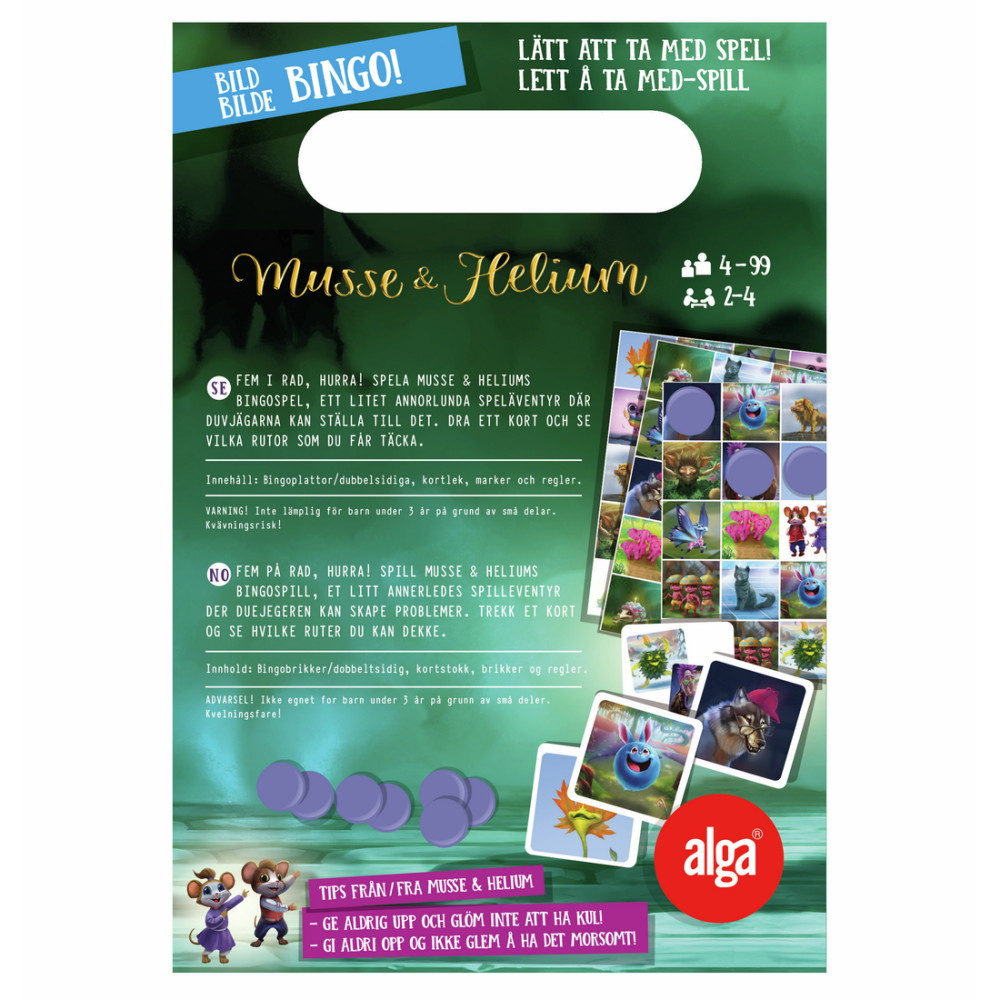 Musse & Helium Bildbingo