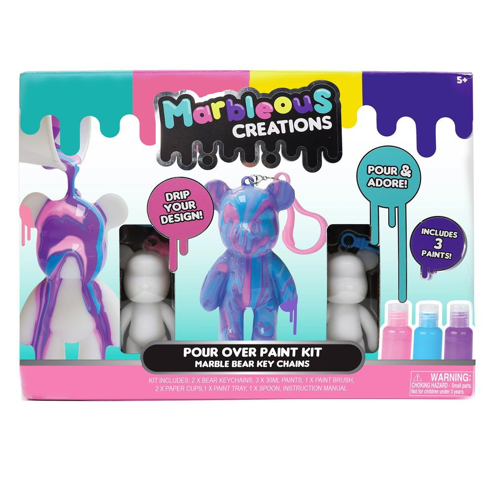 Marble Bear Nyckelring Set Två Pack