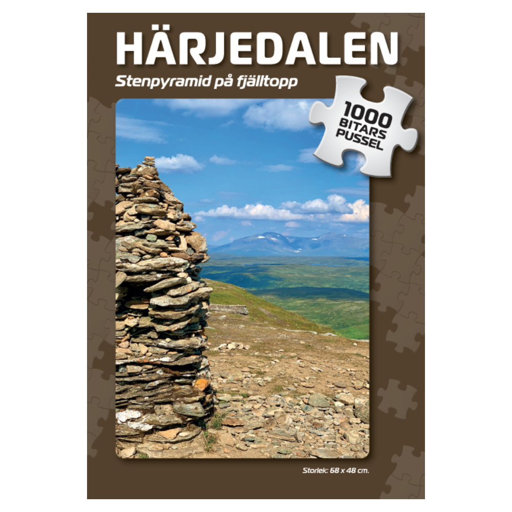 Svenska Pussel: Stenpyramid på fjälltopp 1000 Bitar