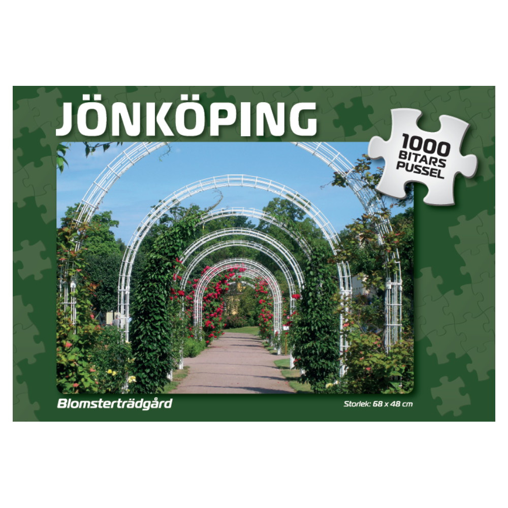 Svenska Pussel: Jönköping Blomsterträdgård 1000 Bitar