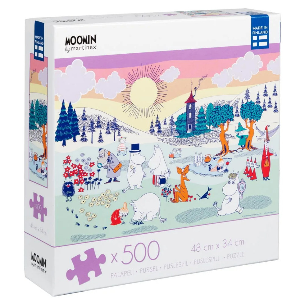 Peliko Pussel - En dag i Mumindalen 500 Bitar