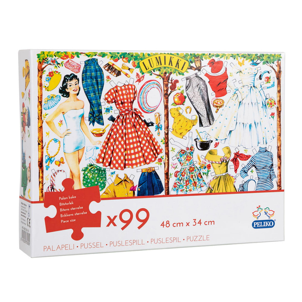 Peliko Pussel - Pappersdocka 99 Bitar