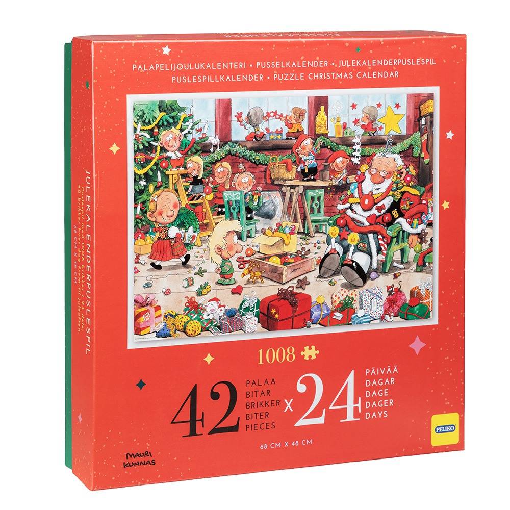 Peliko Pusselkalender - Mauri Kunnas 24 x 42 Bitar