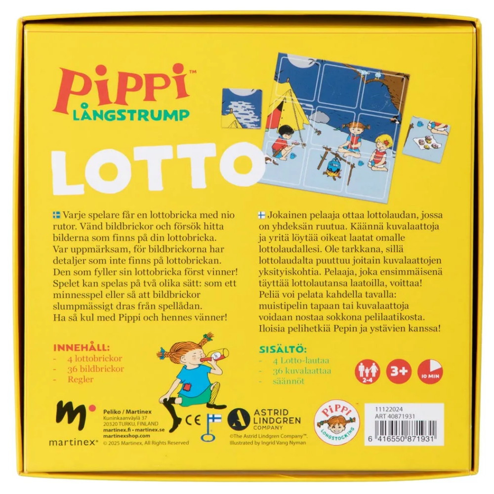 Pippi Långstrump Lotto