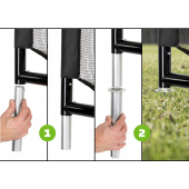 Coppa fotbollsmål av stål 220 x 170 cm Coppa fotbollsmål av stål 220 x 170 cm