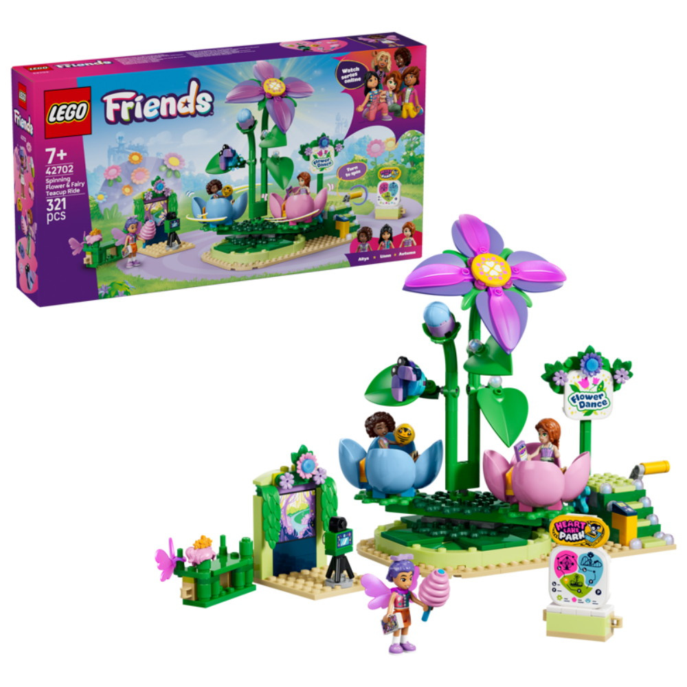 LEGO Friends - Snurrande Tekoppskarusell Med Blom-och älvtema 