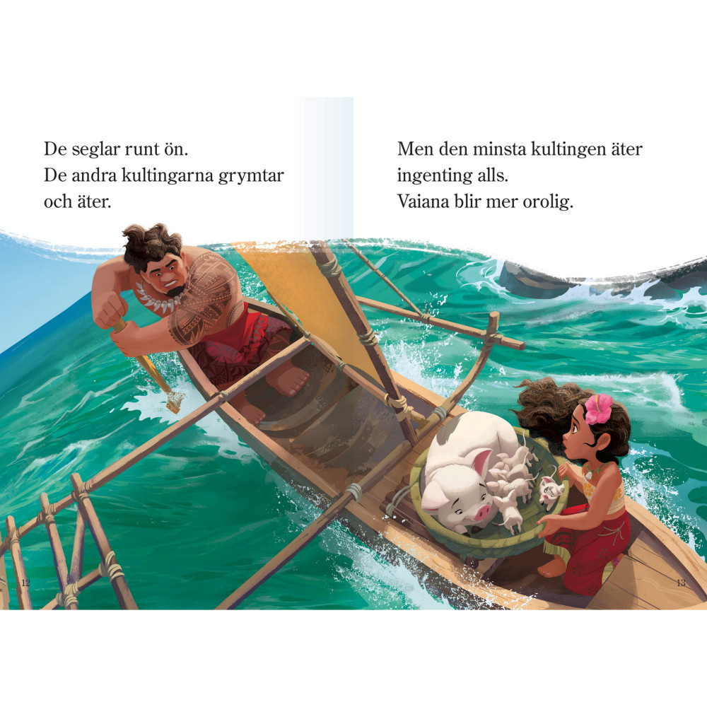 Lätt att läsa -  Vaiana och Pua 